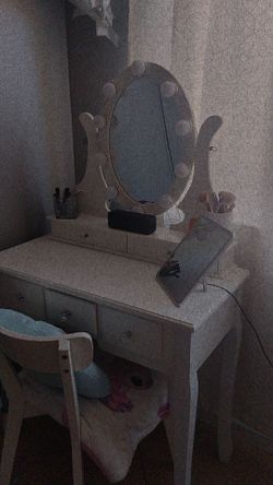 White vanity