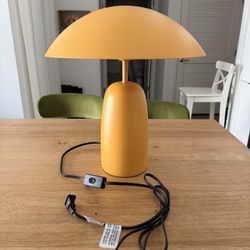 H&M orange metal table lamp