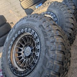 Vendo Un Set De Rines Nuevos Con Llantas 285.70r 17 En Excelente Condición ‼️FREE INSTALACIÓN Y BALANCEO ‼️‼️