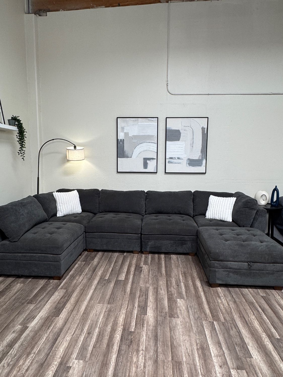 FREE DELIVERY Open Box Thomasville Gray Modular Sectional Couch