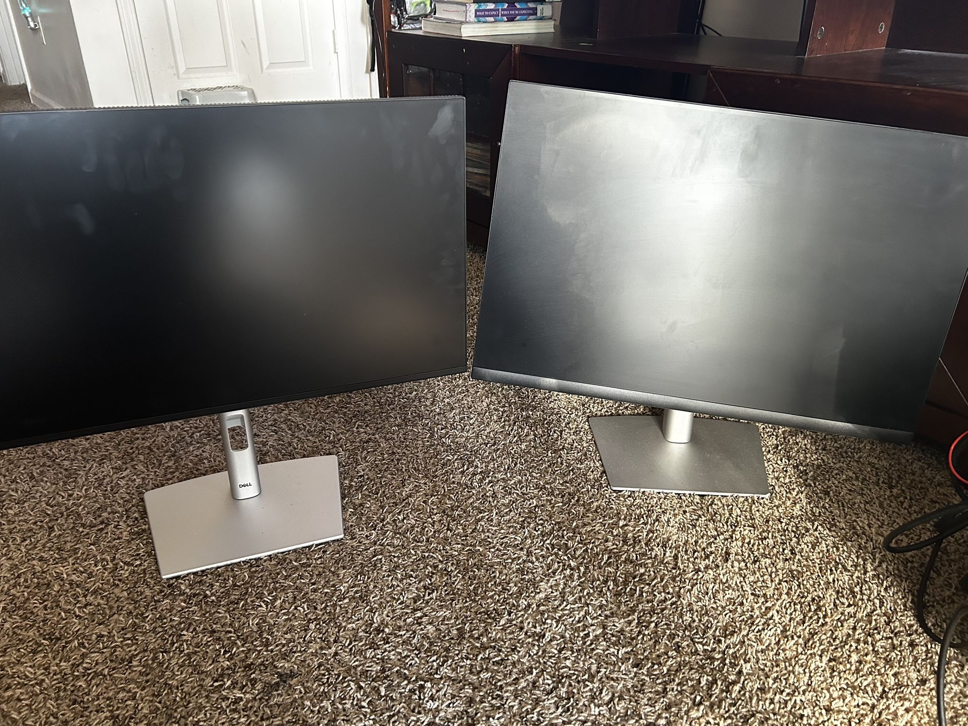 3- 24” Dell Swivel Monitors