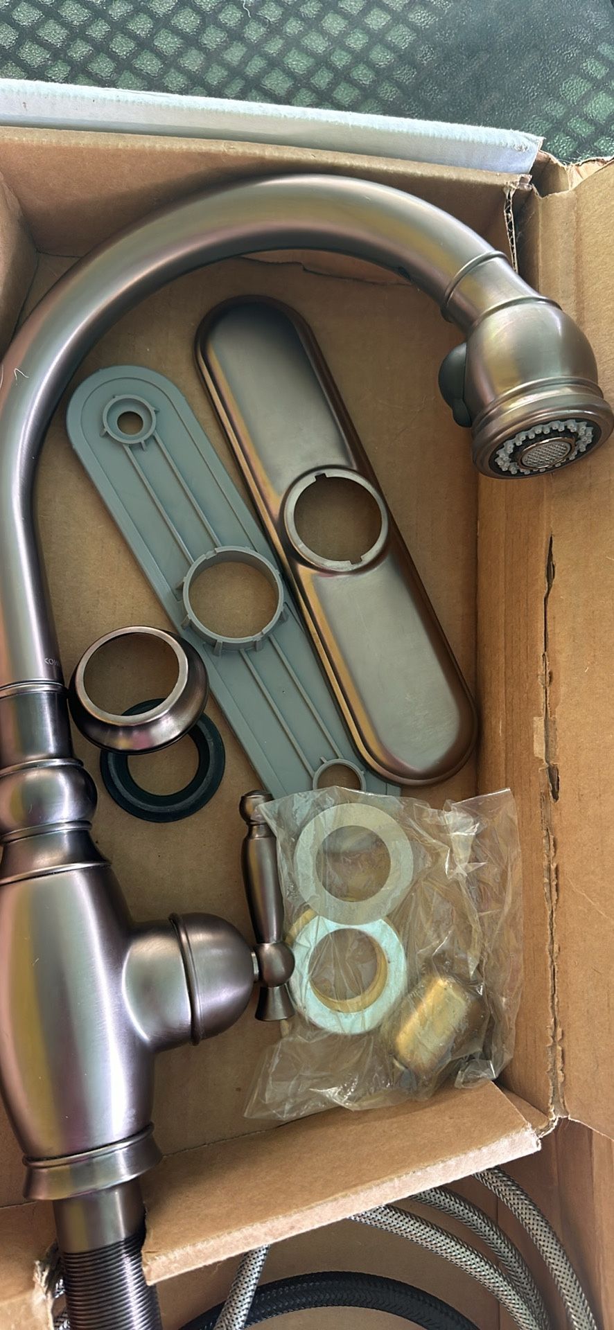 Kohler Vinnata K-690 Vibrant Stainless Steel Pull Down Kitchen Faucet.