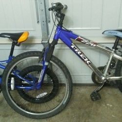 2 Bikes Small Bike New , Trek Used