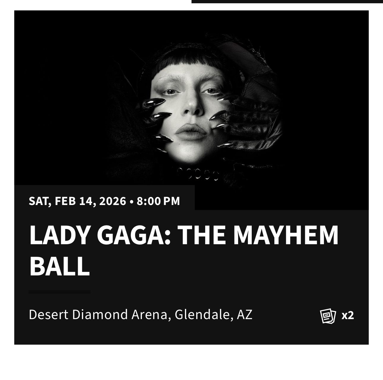 Lady Gaga Tickets 