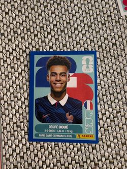 Blue Border Désiré Doué World Cup Sticker