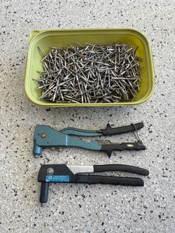 2 Vintage Pop Rivet Tools. Pre Owned with Patina. Working Condition.