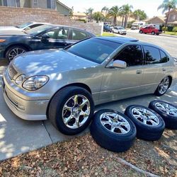 Lexus GS300 chrome wheels16”