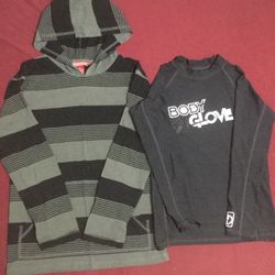 Boys Hoodie And Swim Shirt, Size S