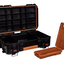 RIDGID Pro Gear System Gen 2.0 Stackable Durable Compact Power Tool Box With Secure Hang Mounts