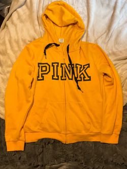 PINK yellow zip up