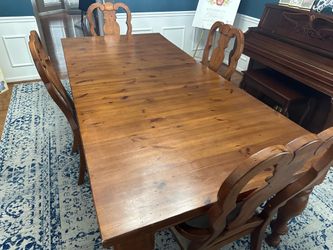 MOVING OUT SALE - Brown Dining Table and Chairs