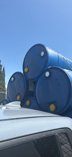 Blue barrels