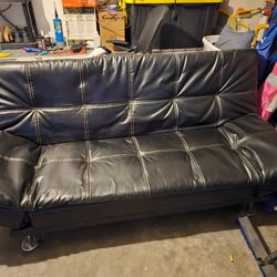 leather futon