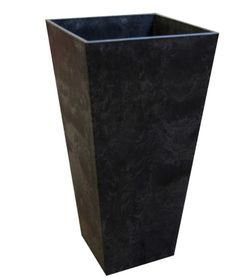 𝗧𝗶𝗲𝗿𝗿𝗮 𝗩𝗲𝗿𝗱𝗲 - 14 in. x 27.5 in. Slate Rubber Self Watering Planter
