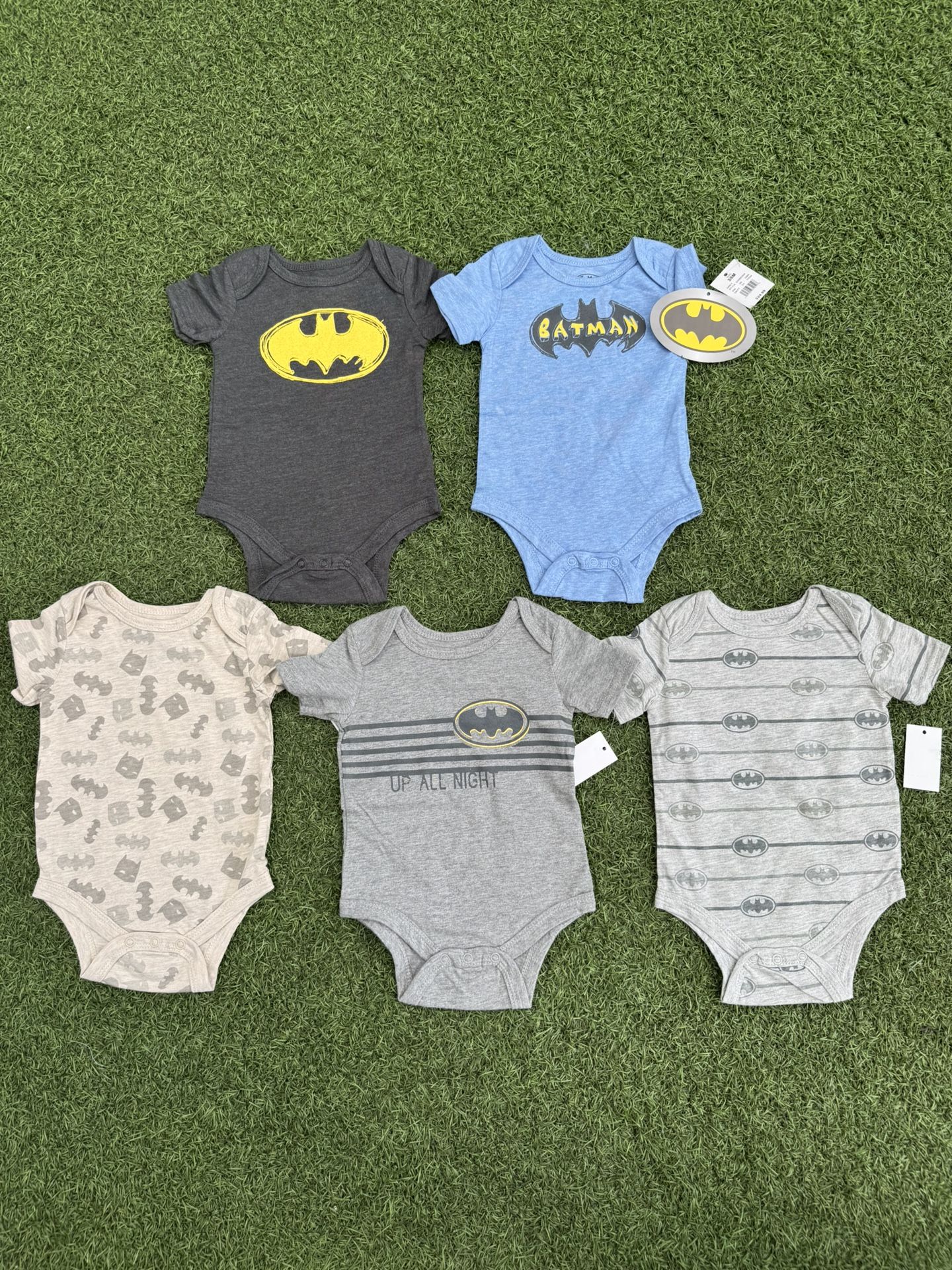 Batman Short Sleeve Bodysuits 5pc