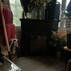 Electric Fire Place Black 