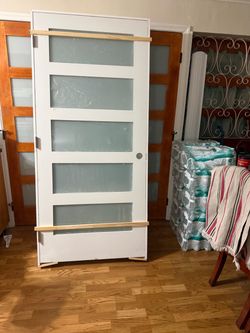 New!!36x80 interior frosted glass door w/frame $100