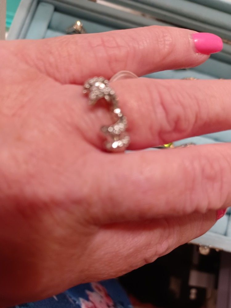 14k Gold Diamond Engagement Enhancer Band