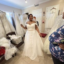 Anny Lee Sweetheart Shoulder Wedding Dress 
