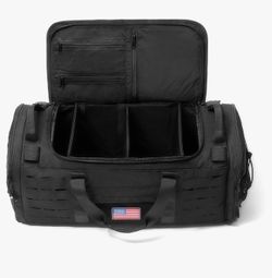 Bagenerous 48L Black Tactical Duffel Bag with Dividers Brand New