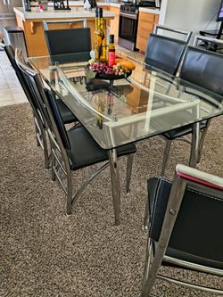 Dining table with 6 chairs