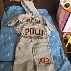 3 piece Ralph Lauren Polo sweatsuit