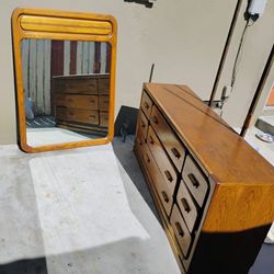 Dresser with mirror