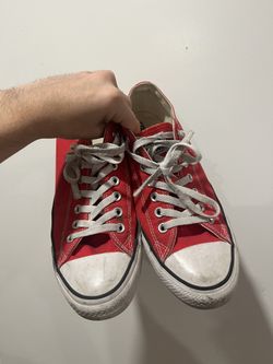 Mens Red Converses Size 9