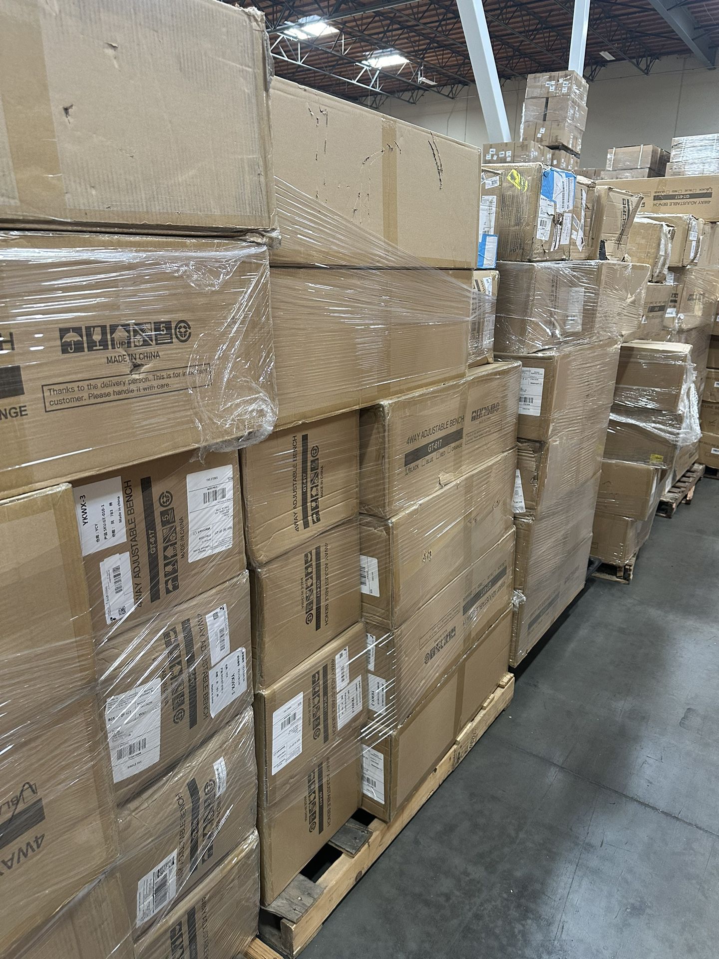 Return Pallets From Amazon/Walmart Of Weight Benches 