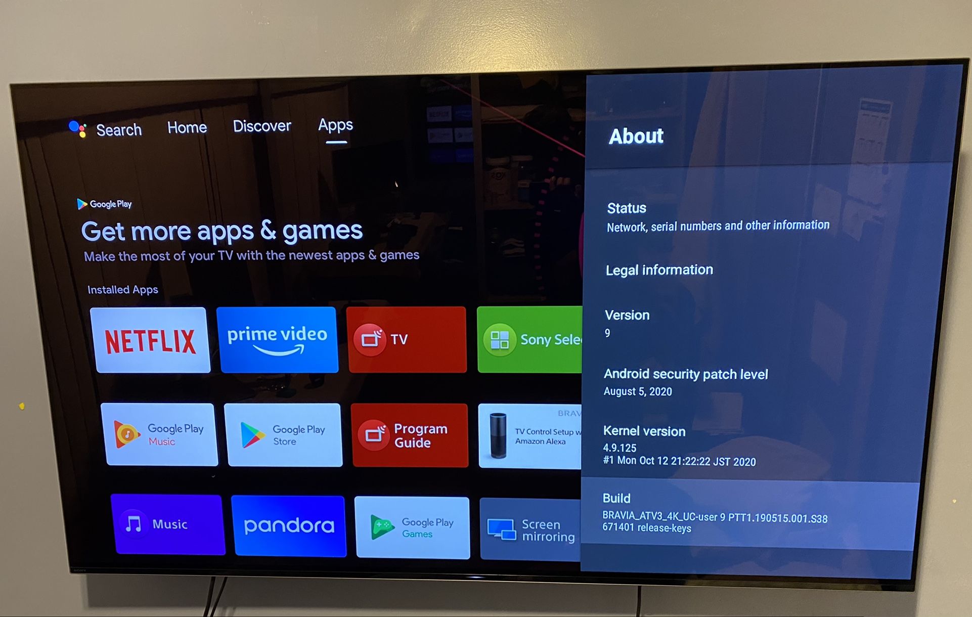 Sony Bravia XBR-65 A8F, OLED 4K, Acoustic Glass