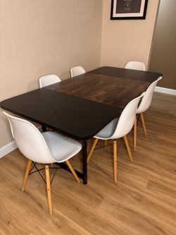 Tribesign Modern Dining Table with Chairs