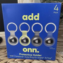 New 4 Packs Apple AirTag Holder With carabiner Ring Style