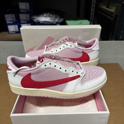 Air Jordan 1 Retro Low OG SP Travis Scott Sail Tropical Pink Men And Women IQ7604-101