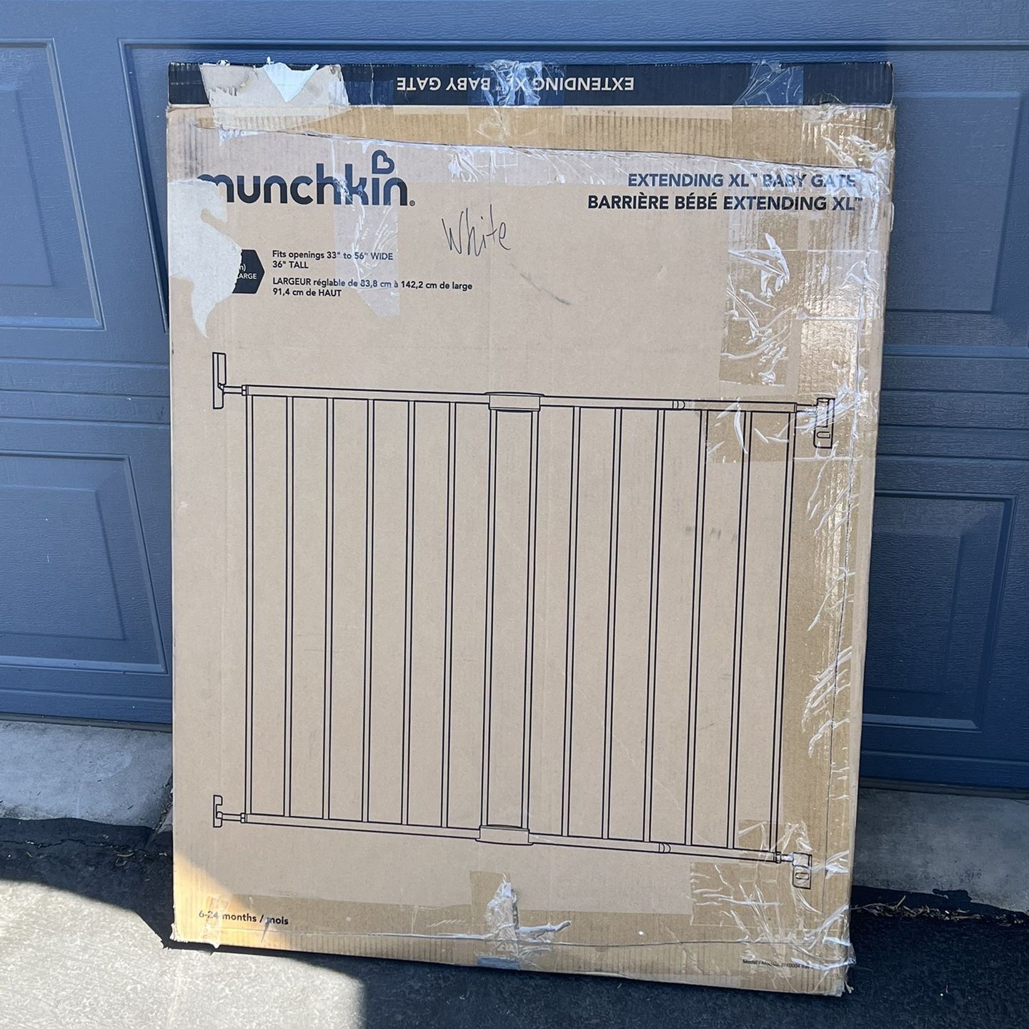 Munchkin Extending XL Tall and Wide Baby Pet Gate 33 56 for Sale
