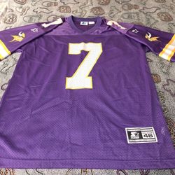 Vintage Minnesota Vikings Starter Jersey 1995 NFL Football Cunningham #7 Vintage