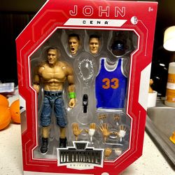 Mattel WWE Ultimate Edition John Cena 6-inch Action Figure & Accessories Set, 10+ Pieces Include Swappable Heads & Hands
