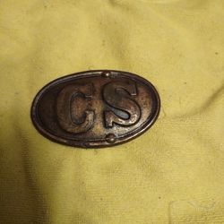 Vintage Confederate State Belt Buckle Thumbnail