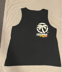 Heatwave visual men’s racing tank top shirt black size xl