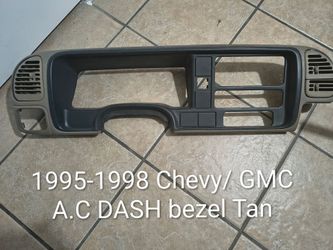 95-98 GMC/ CHEVY Radio AC BEZEL * TAN*