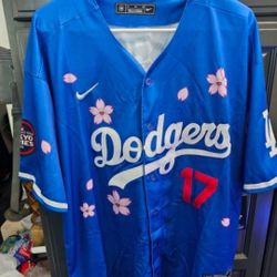 New Dodgers Ohtani #17 Baseball Jersey Sizes S,M,L, XL, 2XL