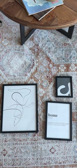Black and white wall art
