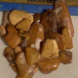 Large Pile  Of Natural Butterscotch Amber Slate.