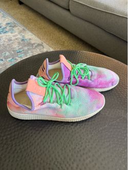 Adidas x Pharrell Williams multicoloured tennis shoes