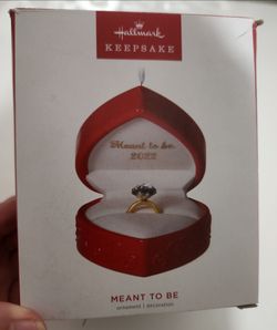 Hallmark 2022 Meant To Be Christmas Ornament BNIB "As Is"