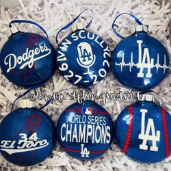 Dodger Ornaments 