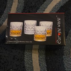 4 Pieces 12 oz Glass Set 