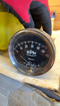 Vintage Faria Boat Tachometer