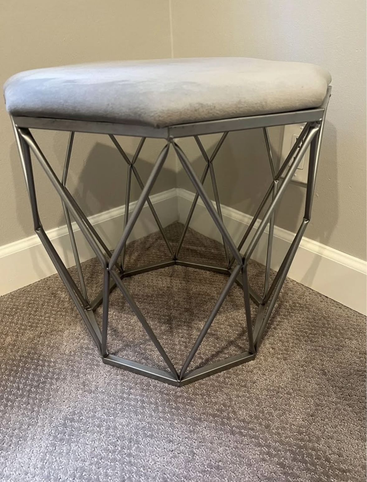 Gorgeous Contemporary Grey Stool