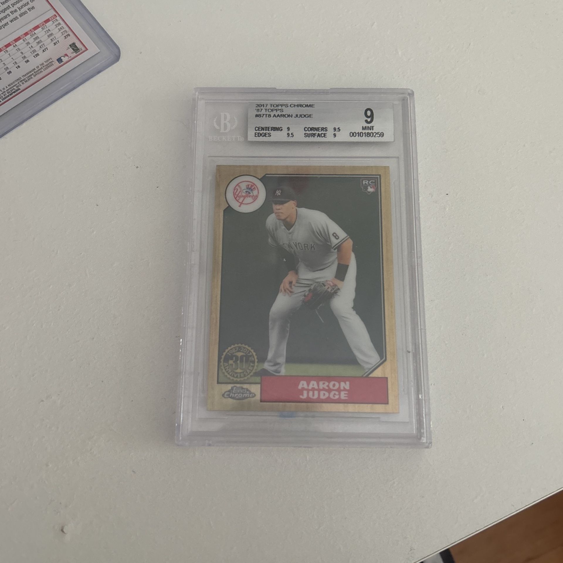 Aaron Judge Gold Rookie Beckett 9