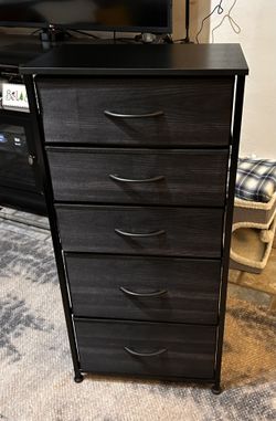 YITAHOME Tall 5 Drawer Dresser, Fabric Storage Tower, Fabric Dresser for Bedroom, Organizer Unit for Bedroom, Living Room, Hallway, Closets